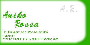 aniko rossa business card